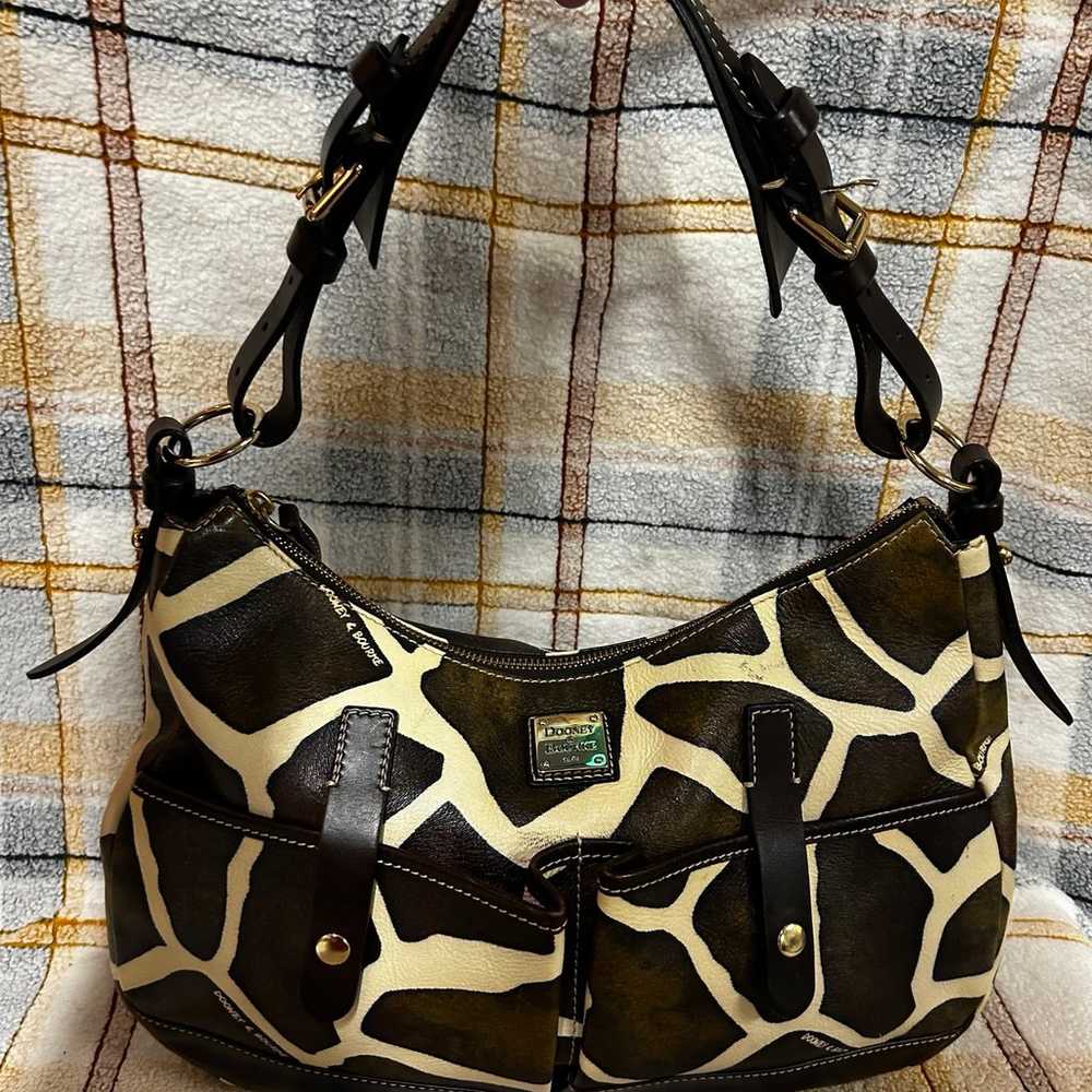 Dooney and Bourke Vintage Y2K Giraffe Animal Prin… - image 1