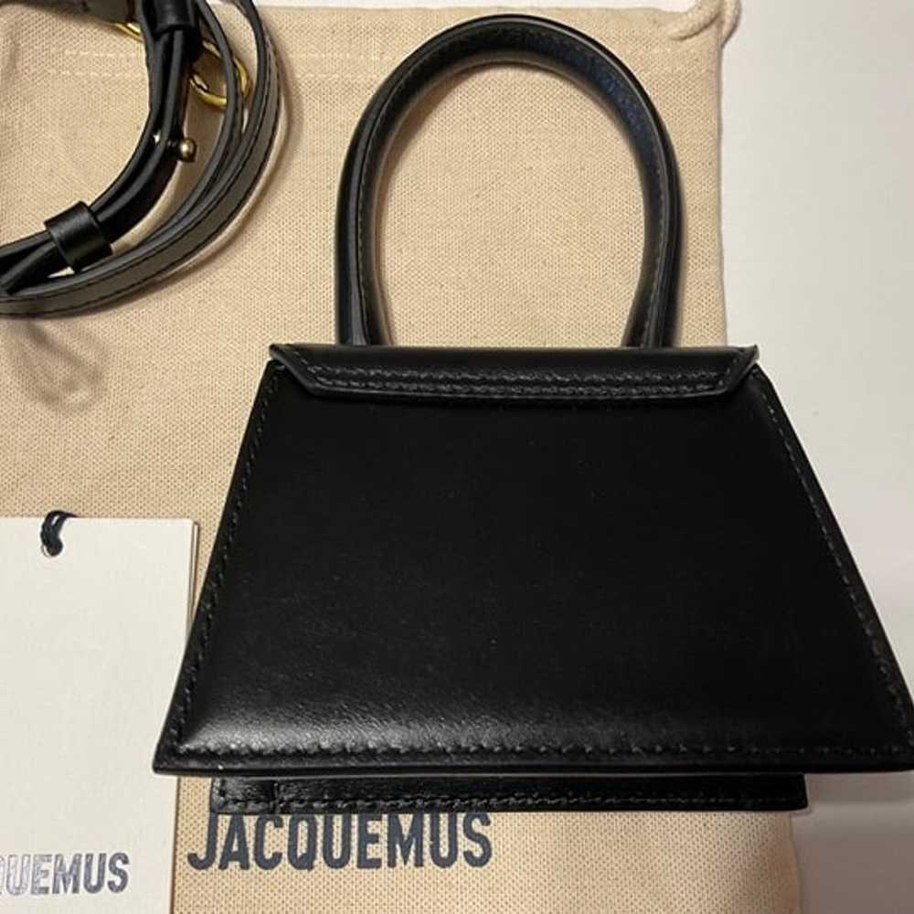 JACQUEMUS SMOOTH CALFSKIN LE CHIQUITO IN BLACK HA… - image 3