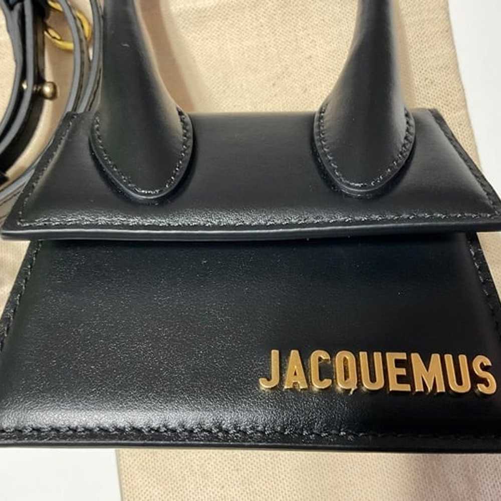 JACQUEMUS SMOOTH CALFSKIN LE CHIQUITO IN BLACK HA… - image 4