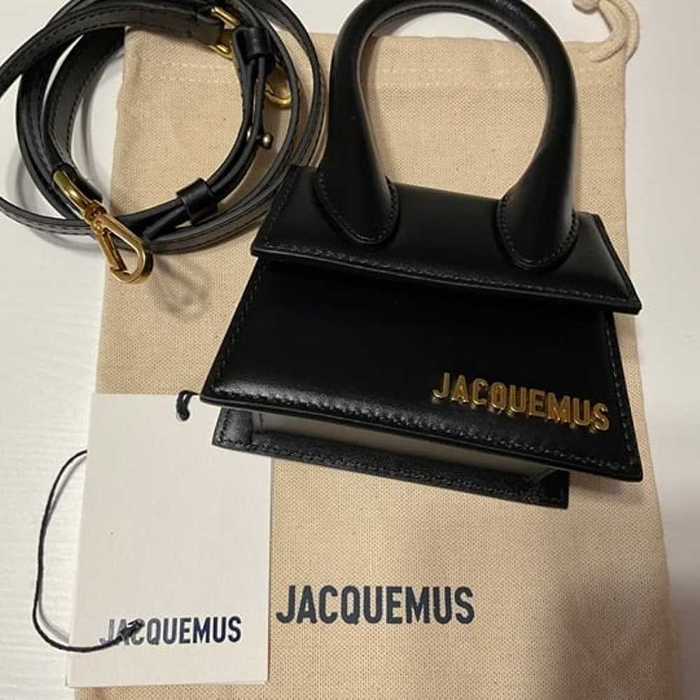 JACQUEMUS SMOOTH CALFSKIN LE CHIQUITO IN BLACK HA… - image 5