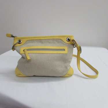 Brighton Women Yellow Tan Crossbody Bag Purse, Ca… - image 1