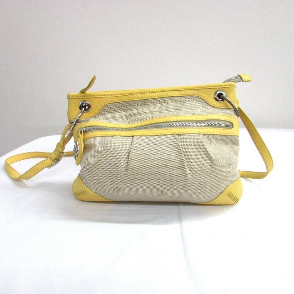 Brighton Women Yellow Tan Crossbody Bag Purse, Ca… - image 7