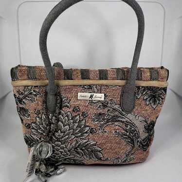 Isabella’s Journey Floral Tan/Gray VINTAGE Tapest… - image 1