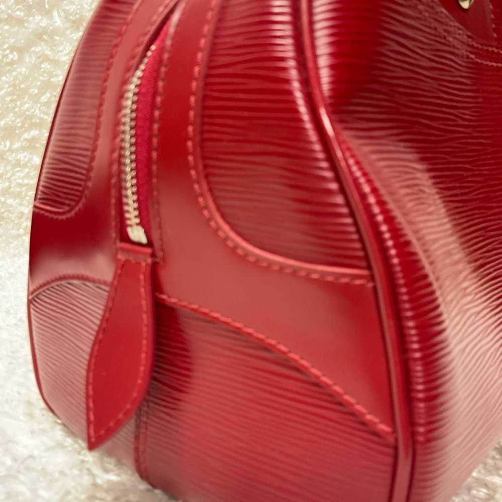 Louis Vuitton Epi Red Montaigne Bowling Bag - image 11