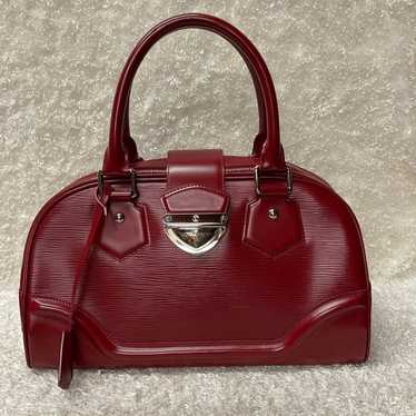 Louis Vuitton Epi Red Montaigne Bowling Bag