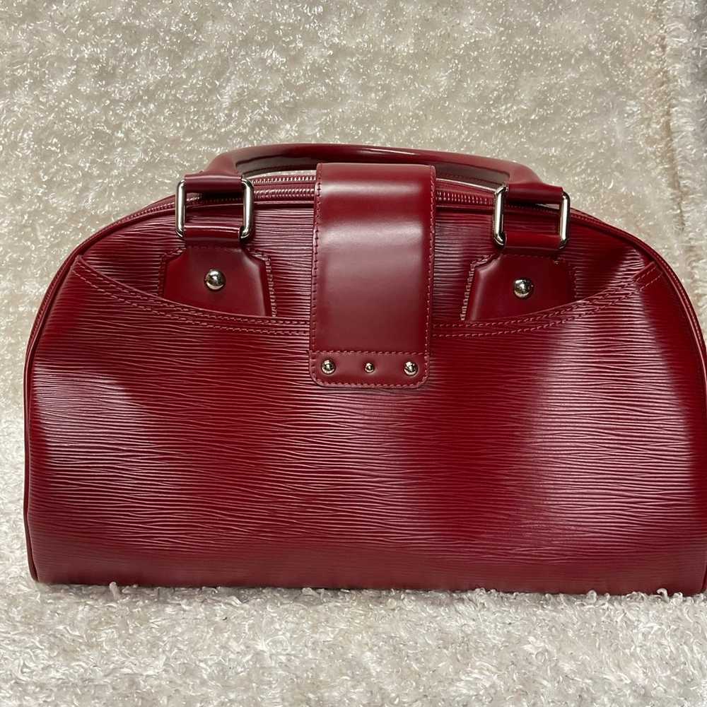 Louis Vuitton Epi Red Montaigne Bowling Bag - image 3