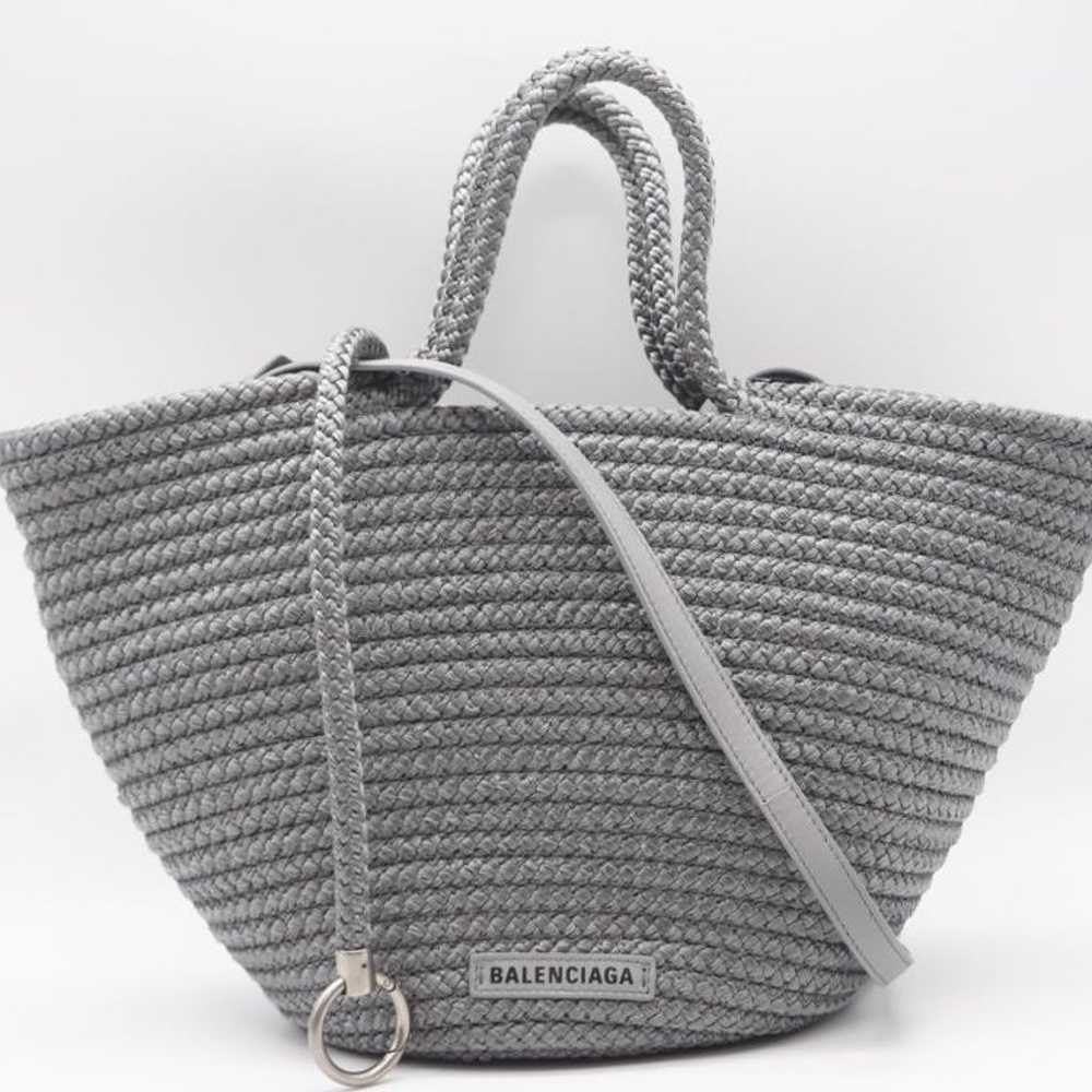 BALENCIAGA 2WAY Bag Ibiza Basket Tote Bag Gray - image 2