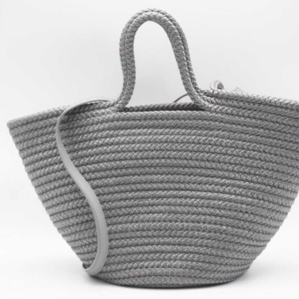 BALENCIAGA 2WAY Bag Ibiza Basket Tote Bag Gray - image 3