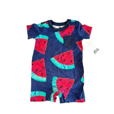 Tea Collection NWT Watermelon Pocket Romper - image 1