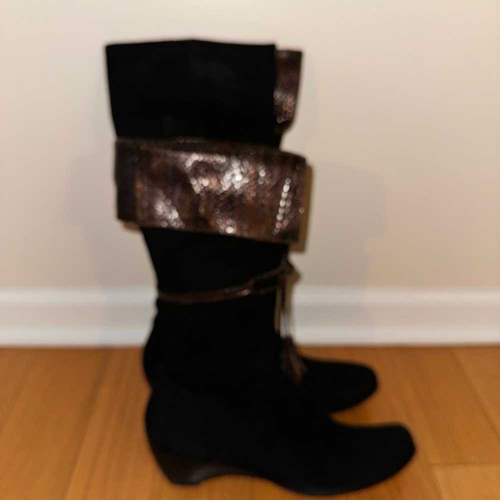 Black Suede Boots - image 3