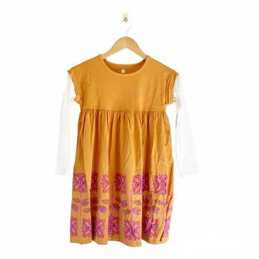 Tea Collection NWT Tea Orange Floral Layered Dress