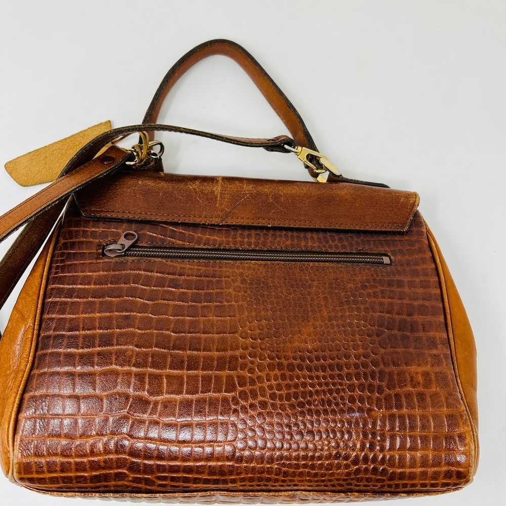 Vintage Mellows x Kawano Leather Reptile Bag Buck… - image 4