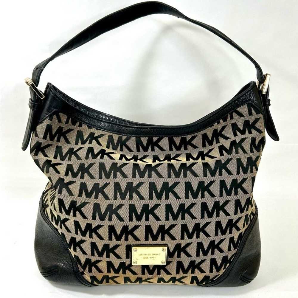 Michael Kors Millbrook Signature Hobo Bag Black L… - image 1