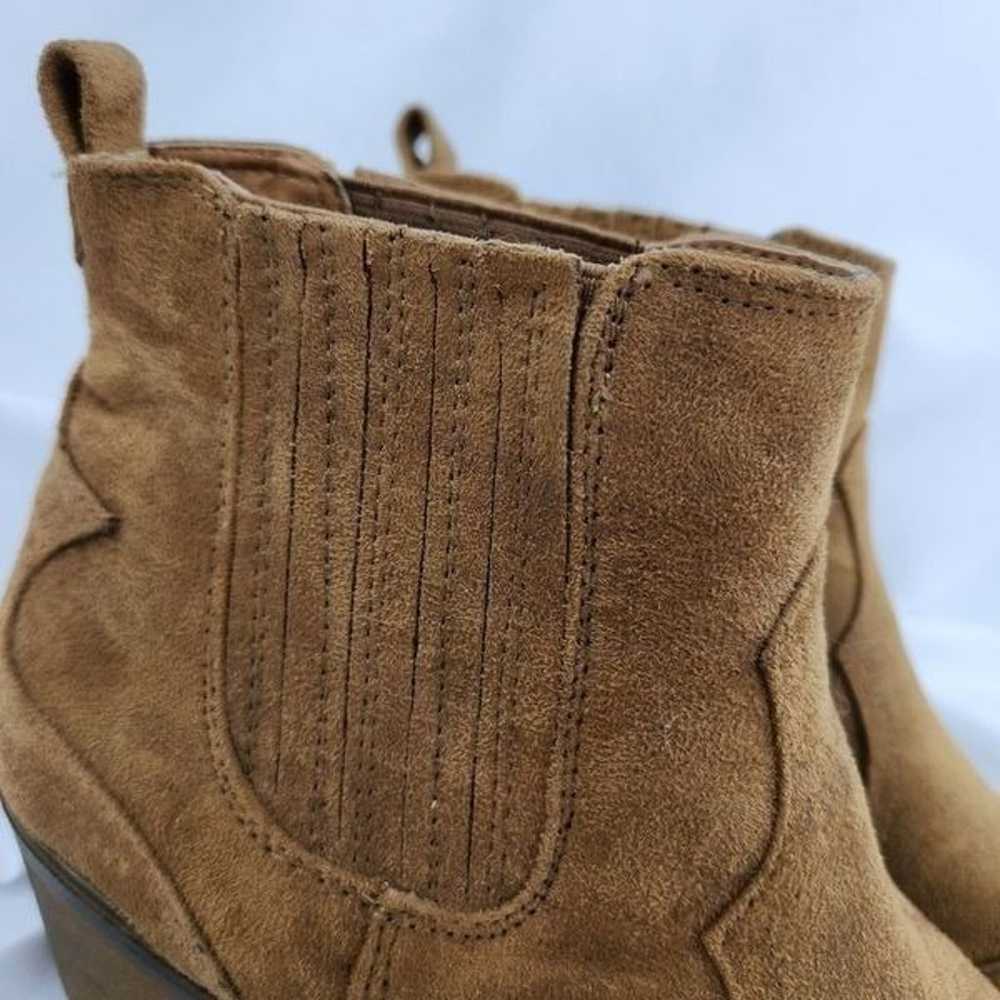 Mossimo Brown Faux Leather Ankle Boots Size 8 - image 8