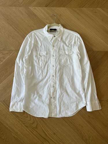 RRL Ralph Lauren RRL Western snap shirt white - image 1