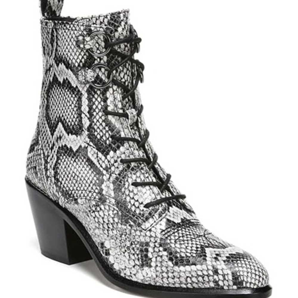 DVF Dakota Snakeskin Booties - image 2