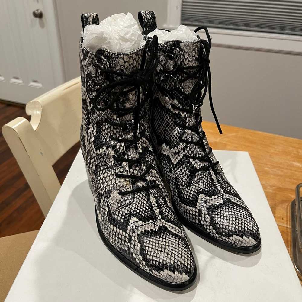 DVF Dakota Snakeskin Booties - image 3