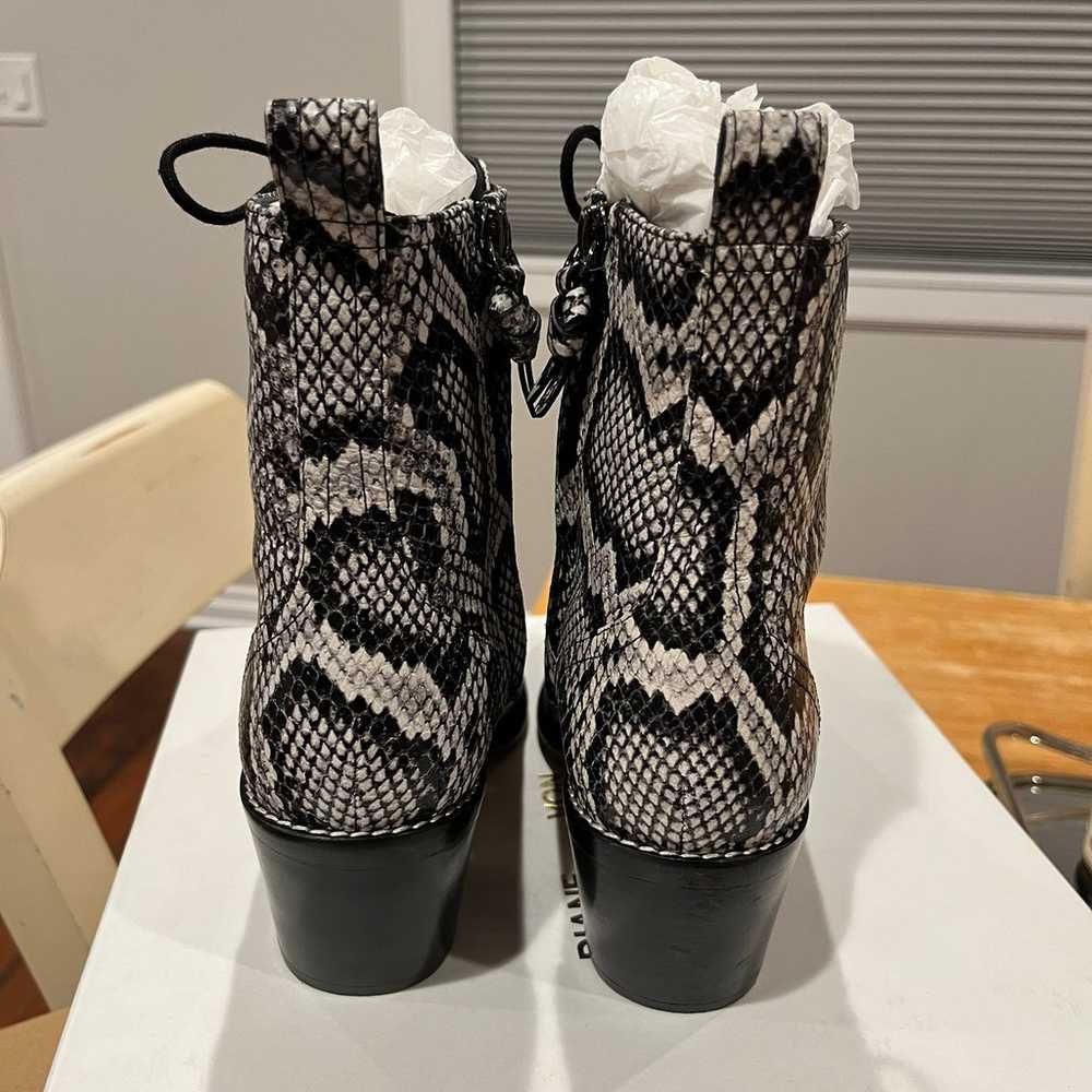 DVF Dakota Snakeskin Booties - image 4