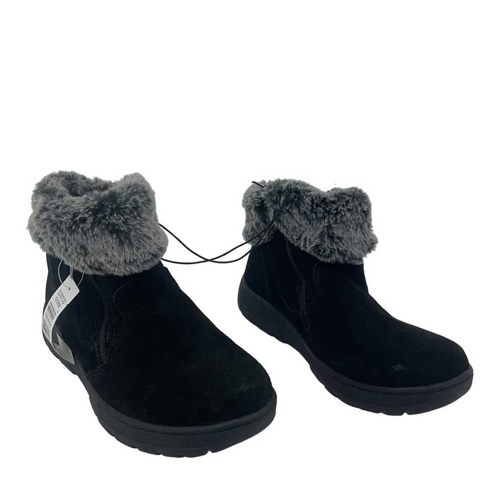 Khombu Black Suede Faux Fur Winter Snow Boots Wom… - image 1