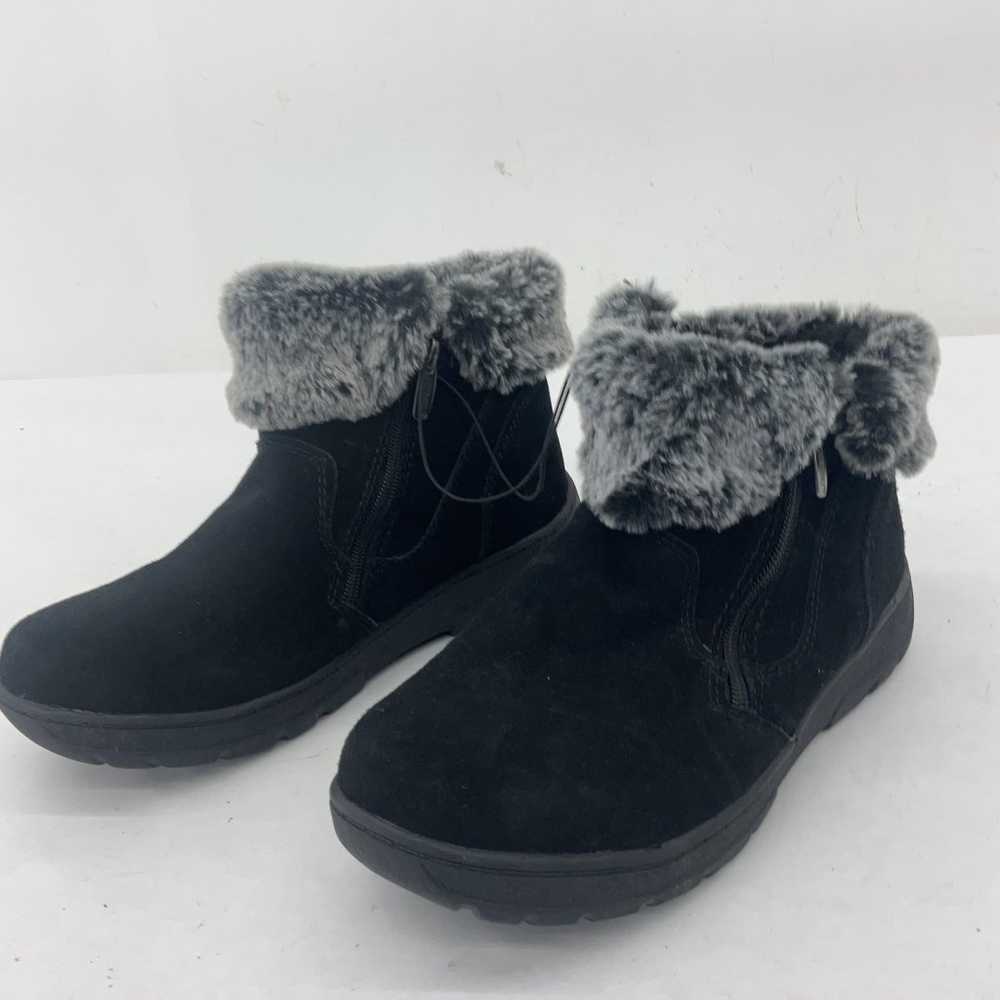 Khombu Black Suede Faux Fur Winter Snow Boots Wom… - image 2