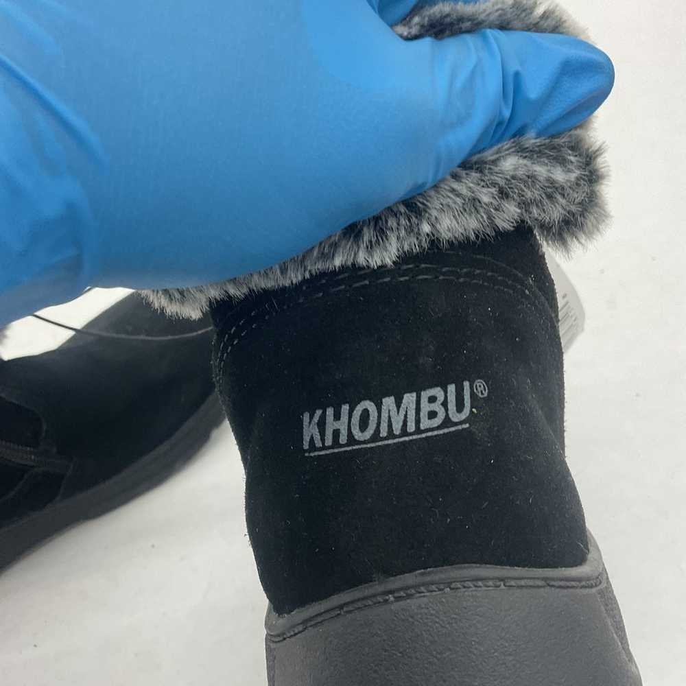 Khombu Black Suede Faux Fur Winter Snow Boots Wom… - image 5