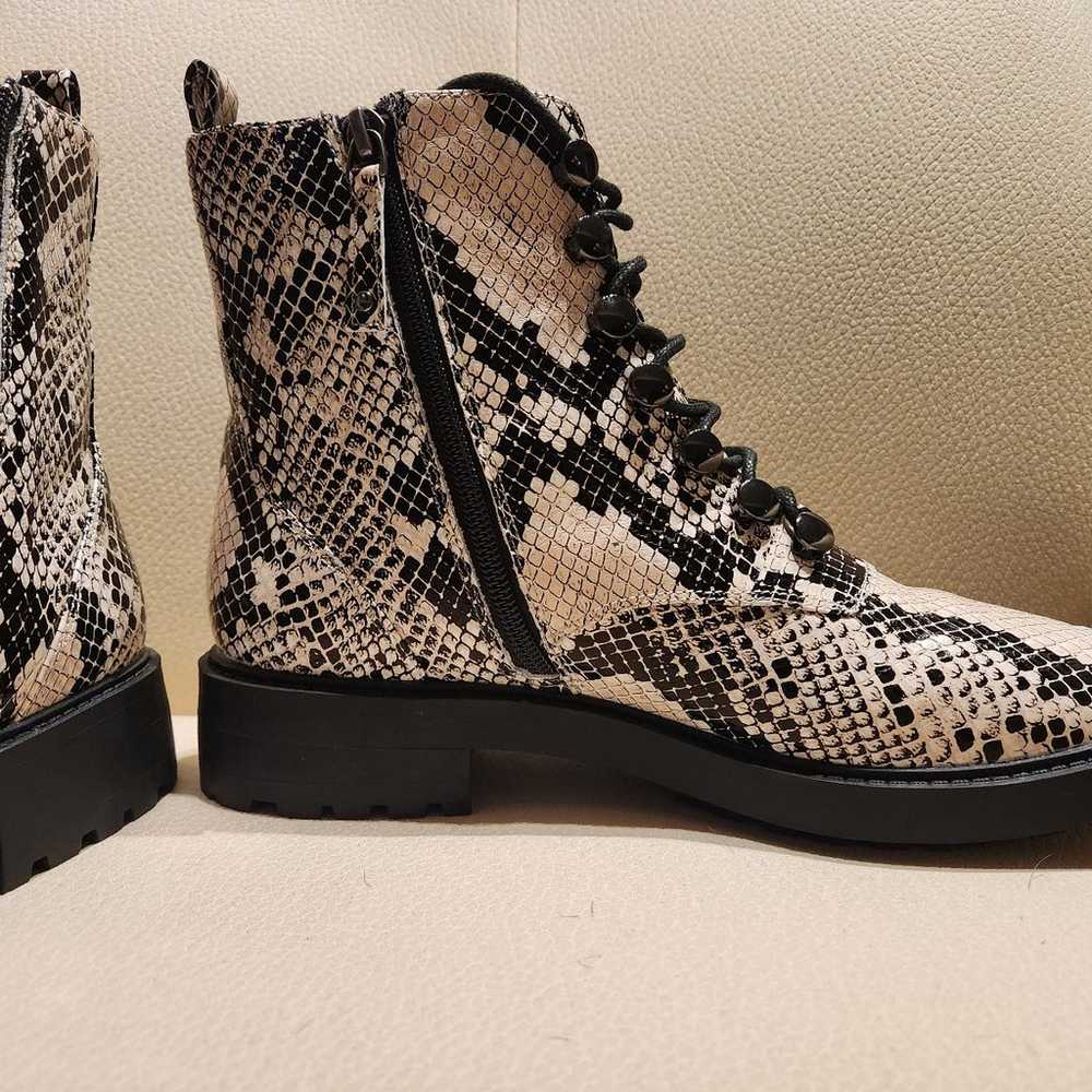 Paolo Size 8 Snakeskin Print Boots - image 2