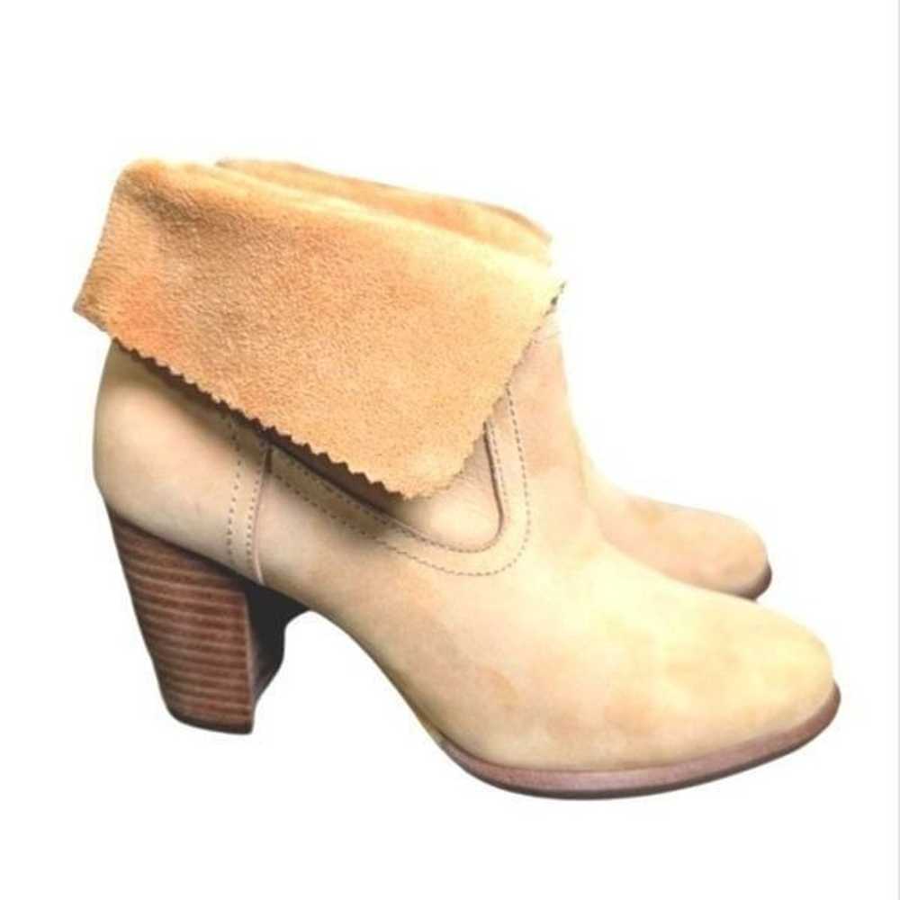 UGG Thames beige camel nubuck suede leather foldo… - image 2