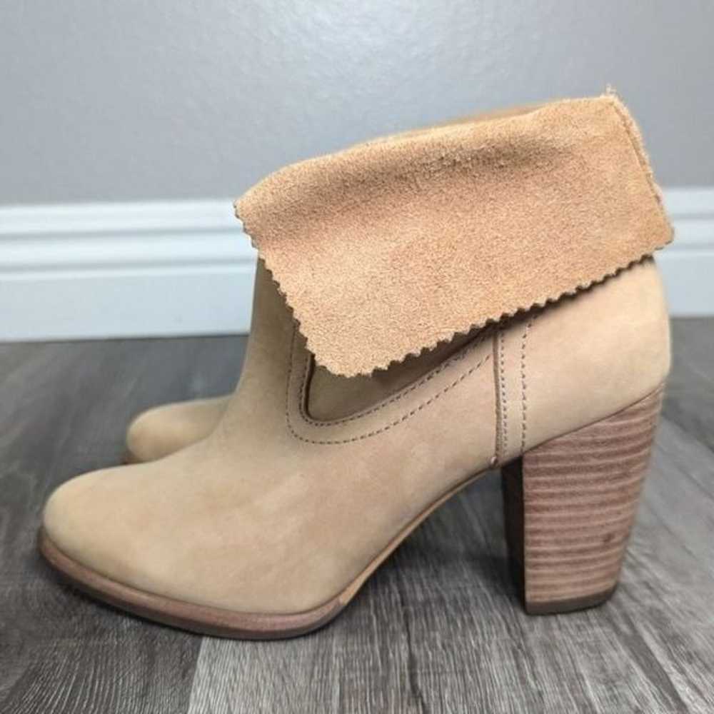 UGG Thames beige camel nubuck suede leather foldo… - image 3