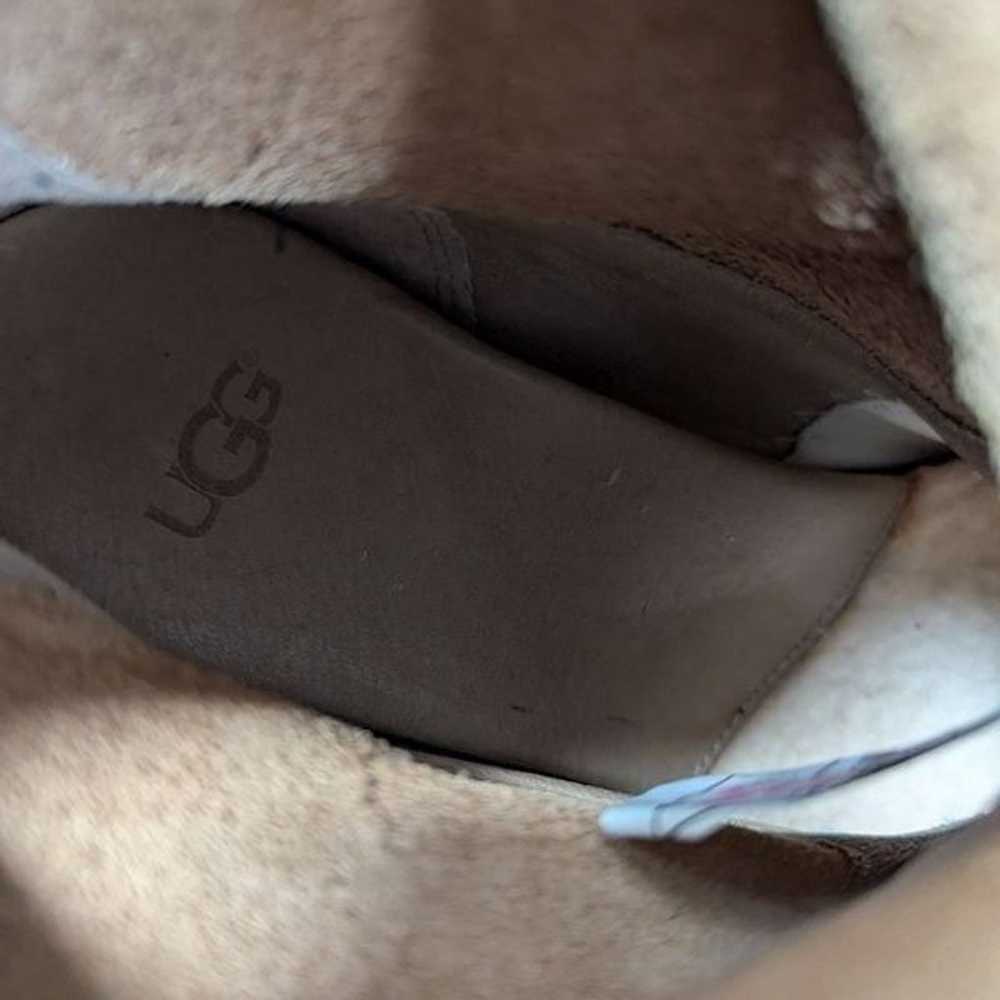 UGG Thames beige camel nubuck suede leather foldo… - image 8