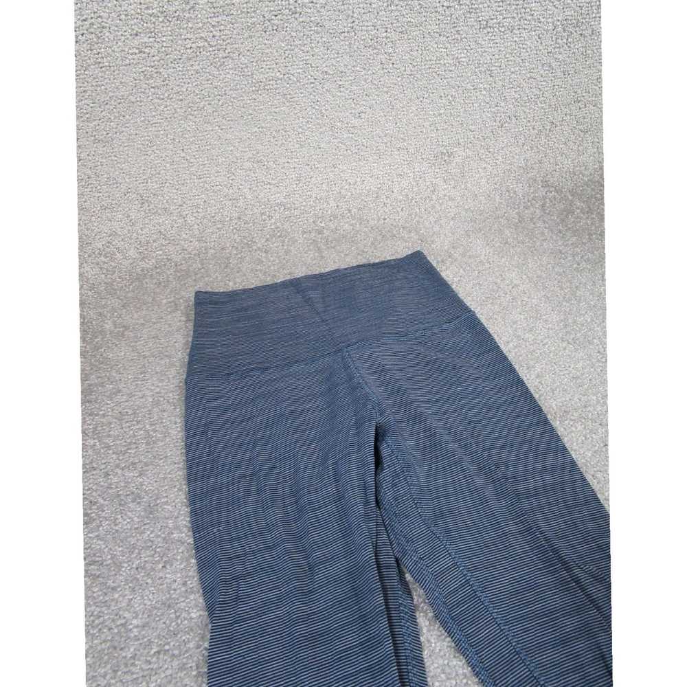 Lululemon Womens Four Align II Blue Striped High … - image 2