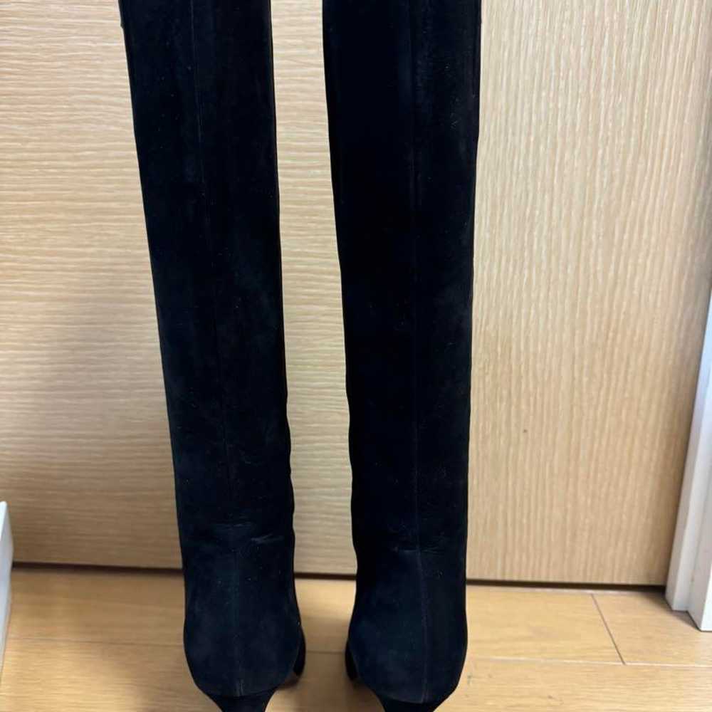 MEDA Black Long Boots Suede 24 cm - image 4