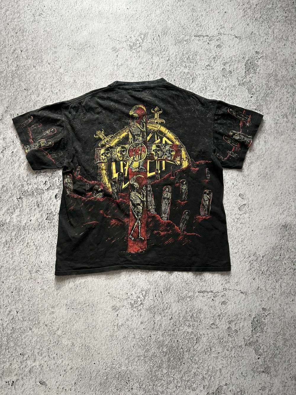 Band Tees × Slayer × Vintage Vintage 1991 Slayer … - image 2