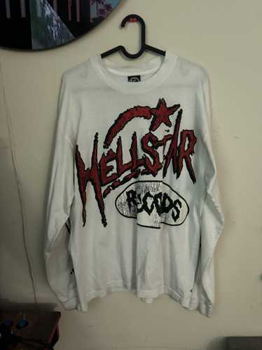 HELLSTAR HELLSTAR Records Longsleeve T Shirt White - image 1