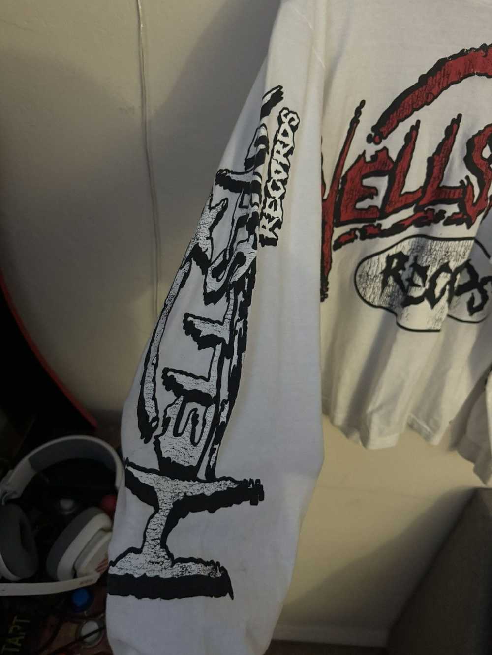 HELLSTAR HELLSTAR Records Longsleeve T Shirt White - image 3