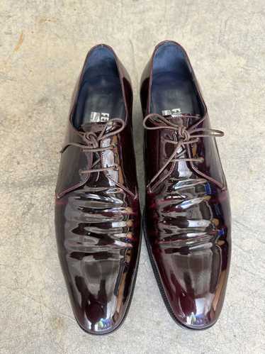 Salvatore Ferragamo Bordeaux patent leather