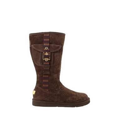 UGG Brown Suede Retro Cargo Knee High Boots - image 1