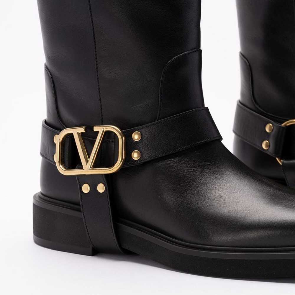 Valentino Garavani VLogo leather biker boots - image 2