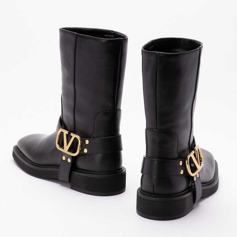 Valentino Garavani VLogo leather biker boots - image 3