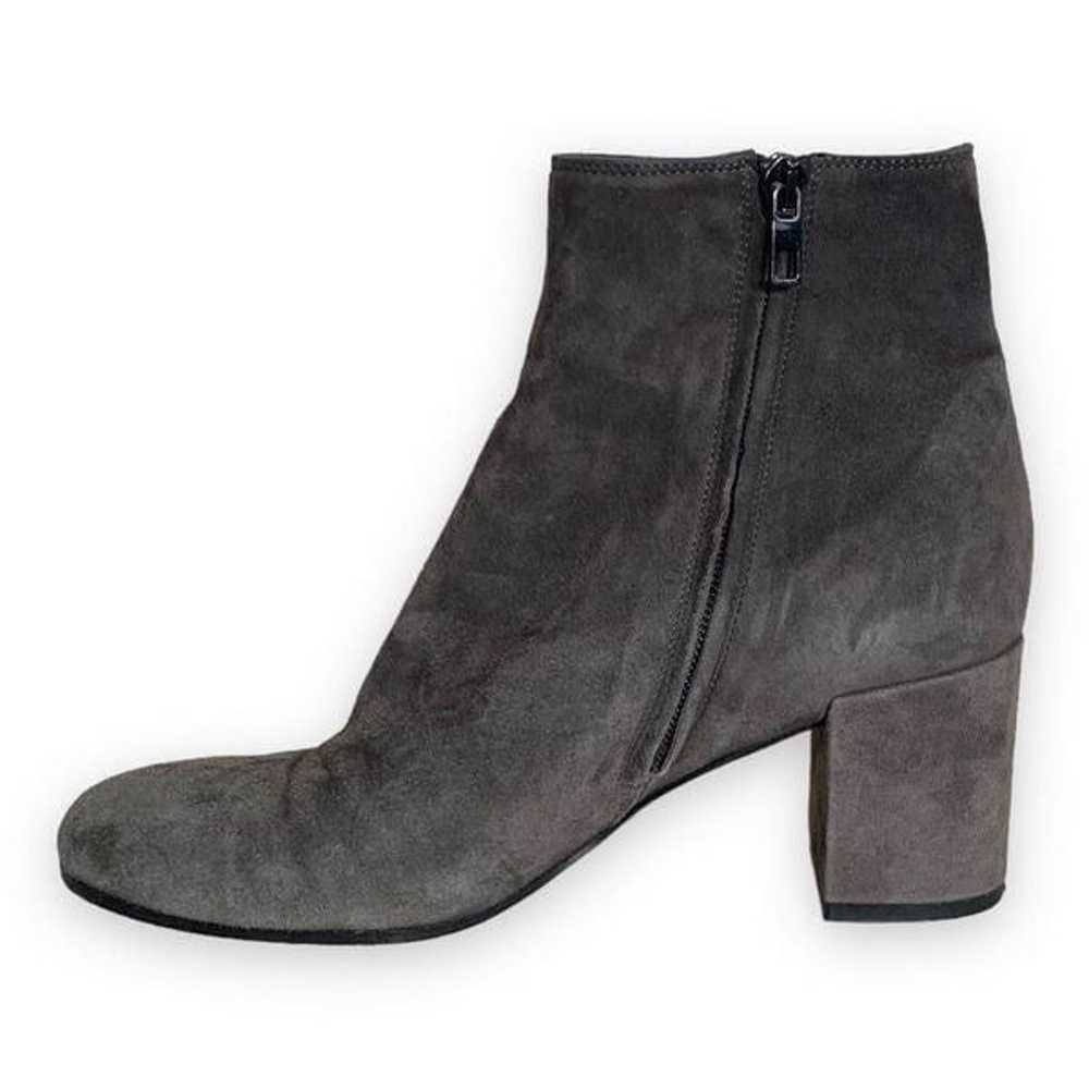 Vince Blakely Bootie Steel Gray Suede Leather Rou… - image 3