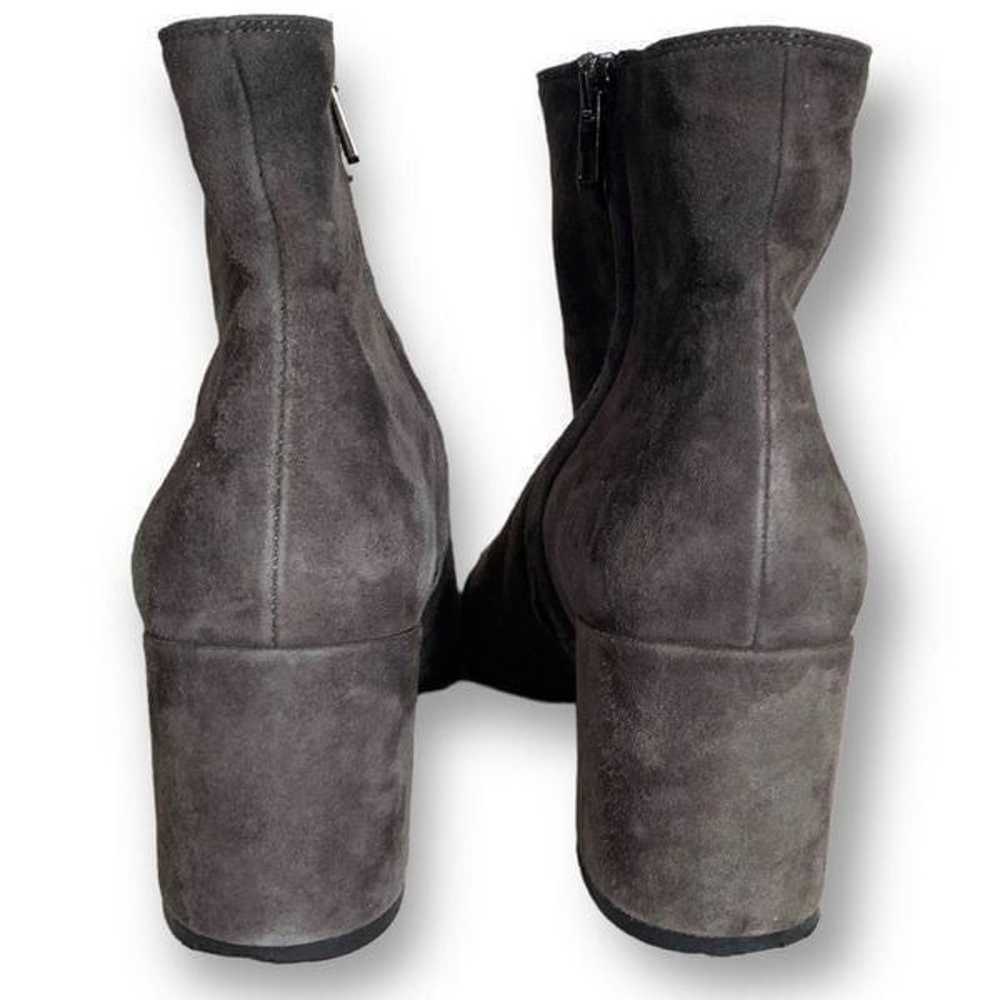 Vince Blakely Bootie Steel Gray Suede Leather Rou… - image 7