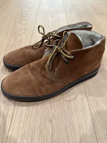 Heschung Shearling Lined Suede Boots