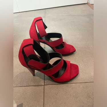 Balenciaga Balenciaga Heels - Size 7 - Red Suede … - image 1