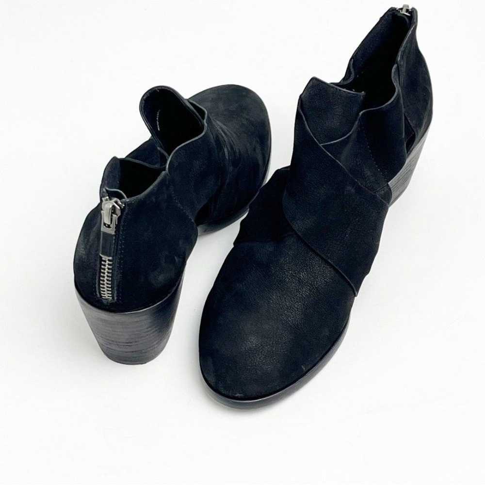 EILEEN FISHER Walt Black Leather Side Cutout Cros… - image 1