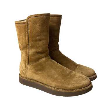 UGG Abree Classic Suede Short Boots Brown Tan Sz 7 - image 1