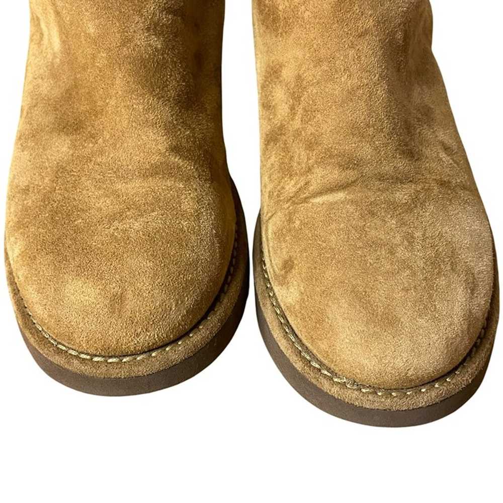 UGG Abree Classic Suede Short Boots Brown Tan Sz 7 - image 4