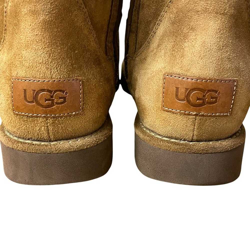 UGG Abree Classic Suede Short Boots Brown Tan Sz 7 - image 6