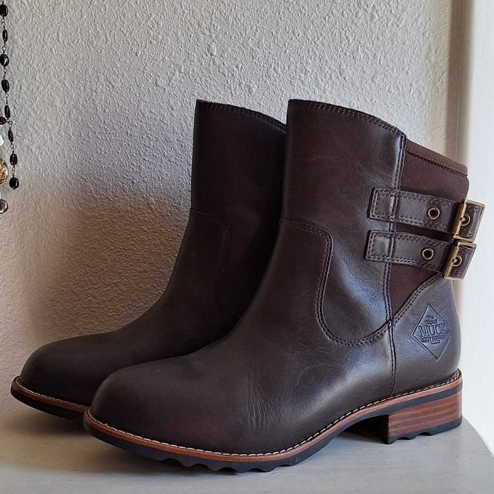 Muck Ankle Boots Women Size 7 Waterproof Brown Le… - image 1