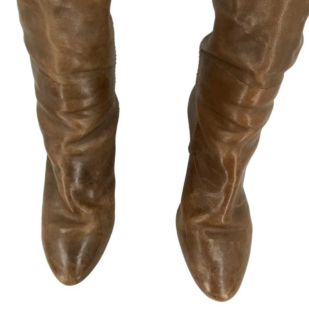 Frye Leather Dannika Piping Zip Tall Riding Boots… - image 4