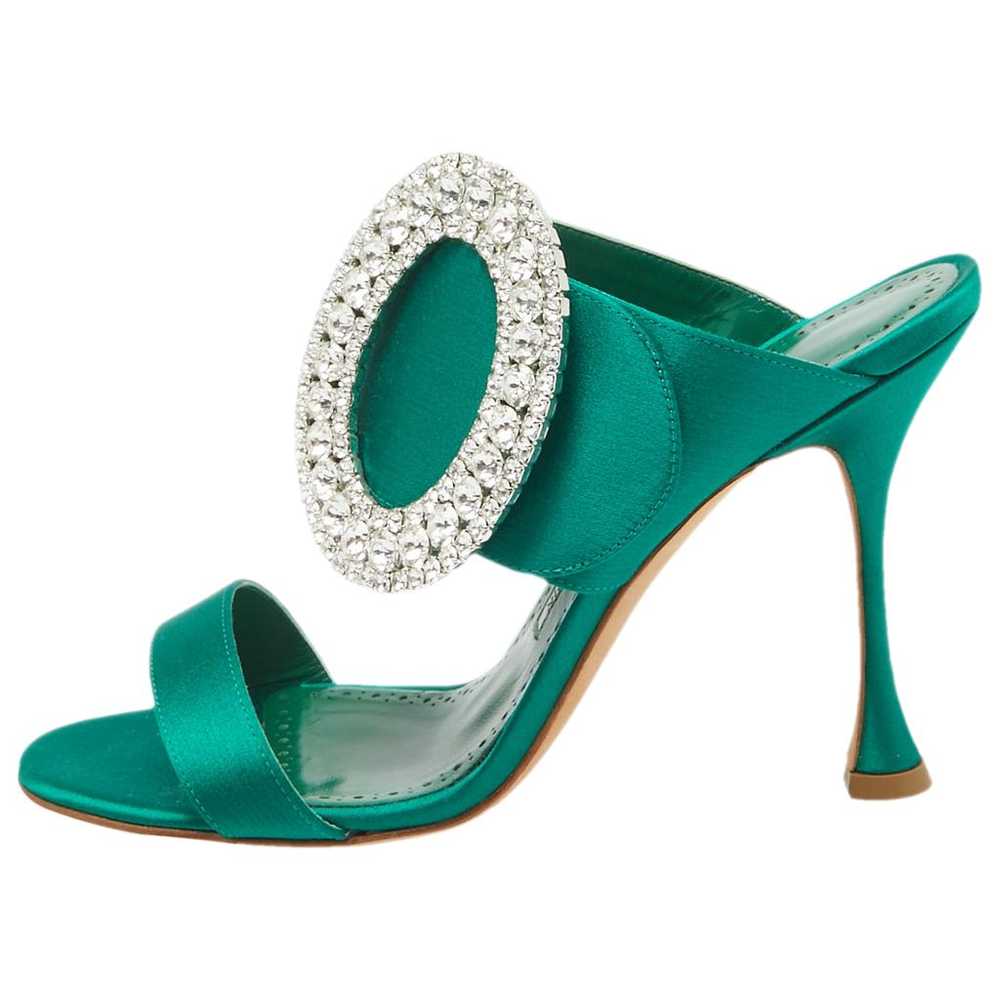 Manolo Blahnik Cloth sandal - image 1