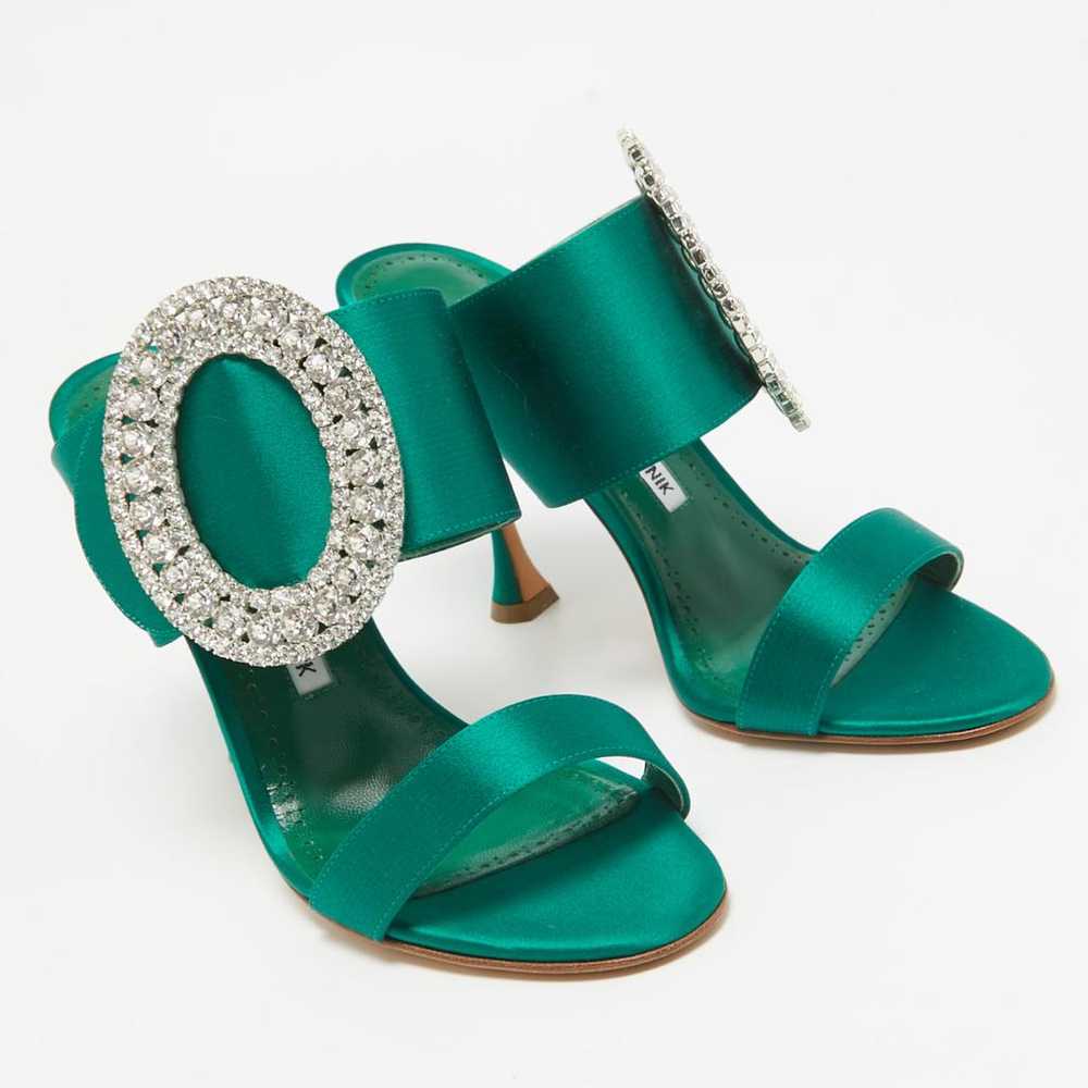 Manolo Blahnik Cloth sandal - image 3